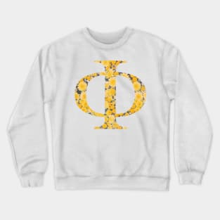 Phi Sorority Sunflower Sticker Crewneck Sweatshirt